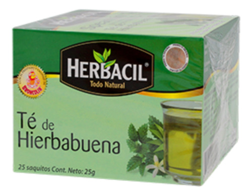 Herbacil Te De Hierbabuena 25 Sobres De 1 G Cada Uno