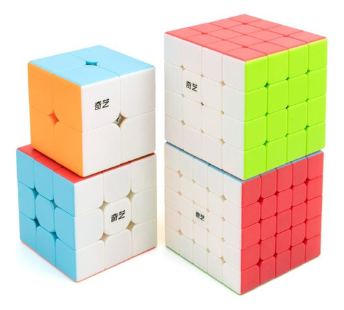 Cubos Qiyi 2x2 3x3 4x4 5x5 Y Manual Avanzado Set Actualizado
