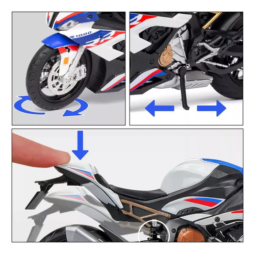 - C0c 17cm Coleccion Escala Juguete S1000rr Con Luz Y Sonido