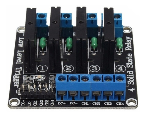 Modulo Relevo Estado Solido 5v X4 G3mb-202p 4 Canales Ssr