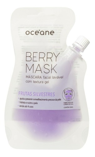 Máscara faciai para pele todos Océane Skincare Océane Feminino y 35mL