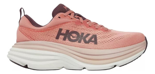 Tenis Running Hoka Bondi 8 Rosa Mujer 1127952epcl