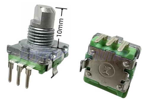 Potenciometro Encoder Rotativo 360° 10mm 3 Pines