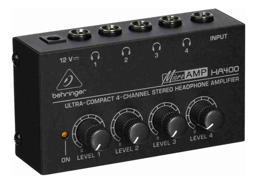 Amplificador Audifono 4 Canal (envio Gratis) Ha400 Behringer