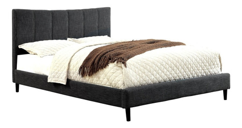 Cama Queen Contemporanea Gris, Cama Queen Barata