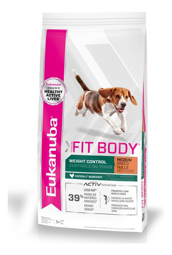 Eukanuba Fit Body Weight Care Medium 15 Kg Control De Peso