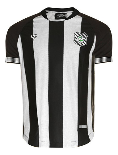 Camisa Infanto Juvenil Jogo 1 Figueirense Preta Branca Volt