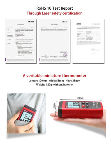 Pirómetro Infrarrojo Ut306a® Uni-t® Temperatura, Calor/frio