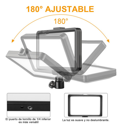 Kit De Luz Led Usb Regulable Para Foto, Video, 2 Piezas