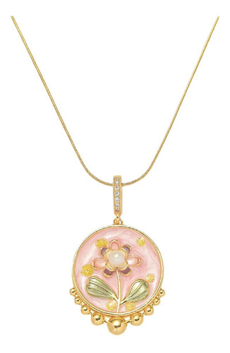 Conjunto De Joyas De Perlas De Agua Dulce Con Flores De Jard