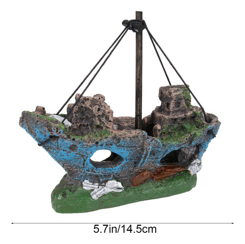 Adorno De Resina Para Barco De Pesca Y Acuario, Decoración D