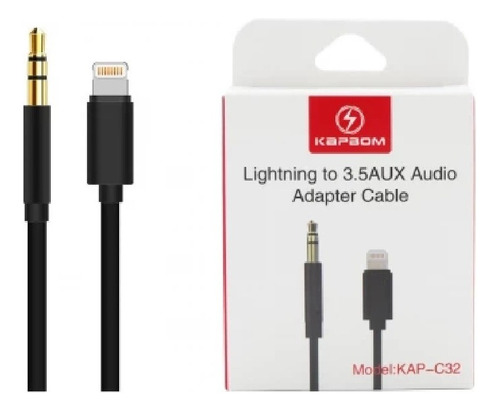 Cabo Auxiliar Adaptador Para iPhone X P2 Macho 1m Som Carro