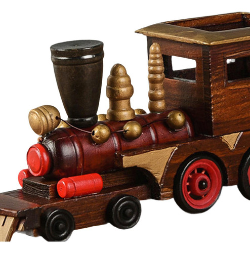 Elegante Modelo De Tren De Madera Para Decoración De C