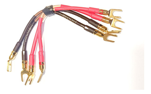 Cable Audio Hifi 12 Awg Ofc Conector Nakamichi Spade, Jumper