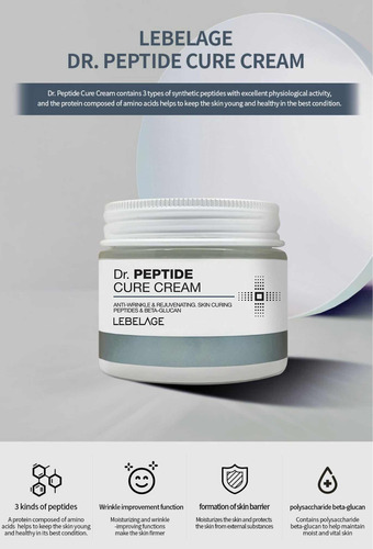 Crema Facial Coreana Peptidos / Antiarrugas & Reafirmantes