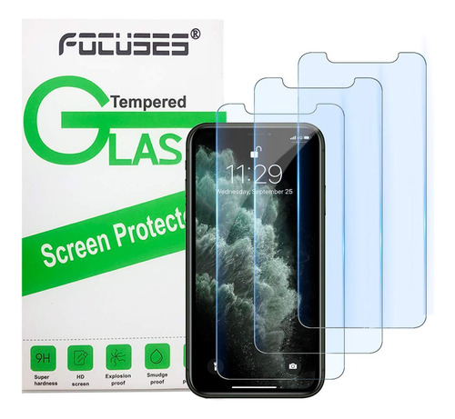 Focus Protector Pantalla Para iPhone 11 Pro Xs Xy 3 Unidad