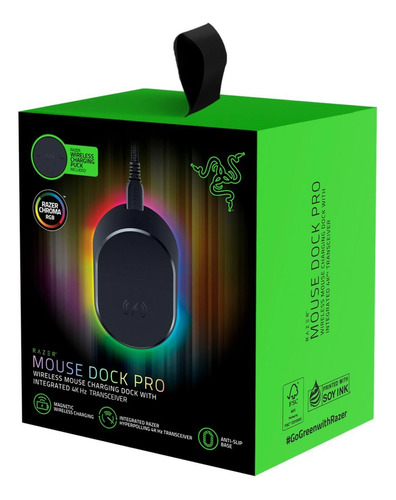 Dock Pro Razer Rgb Para Mouse Wireless Charging Puck Bundle