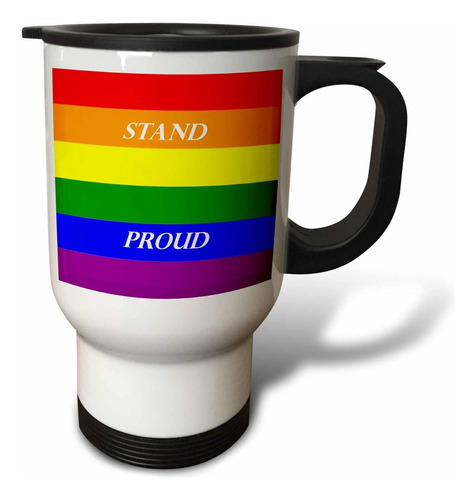 Taza De Viaje De Acero Inoxidable De 3drose Pride De Acero I