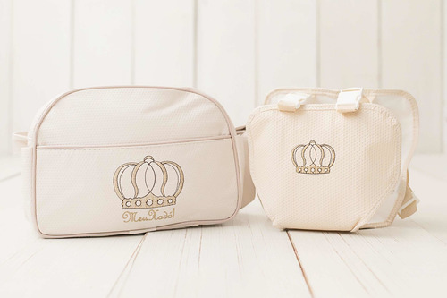 Imagem 2 de 4 de 2 Bolsa Cremes + Cangurus Creme Para Bebe Reborn Meu Xodó