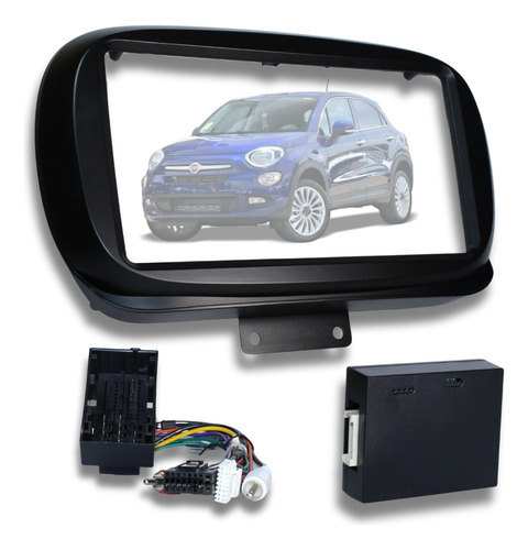 Moldura Do Painel 2din Fiat 500x Com Cabos E Canbus