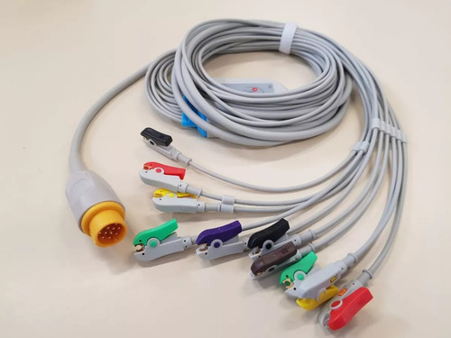 Cabo De Ecg 10vias Compatível Com Ep12 Dixtal - Garras
