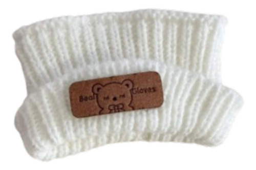 Gorro De Punto Con Figura De Peluche, Gorro Sombrero Blanco