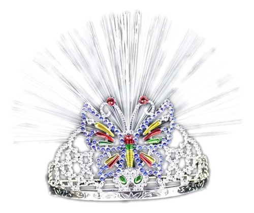 Diadema Con Forma De Corona Brillante  Luz Led Cotillón