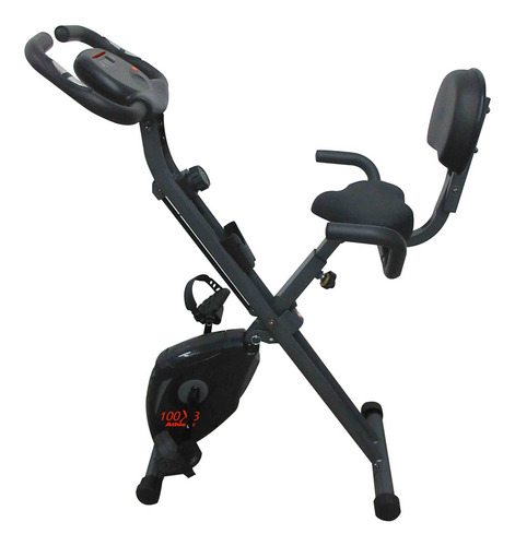 Imagen 1 de 3 de Bicicleta fija plegable Athletic 100XB tradicional color negro
