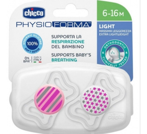 Chupete Chicco Ultra Liviano Physio Light Pack X2
