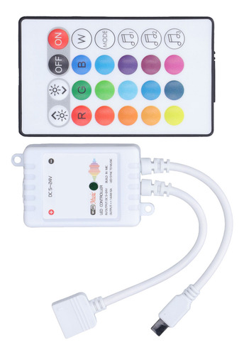 Controlador De Led: Controle Remoto Inteligente Rgb De 24 Te