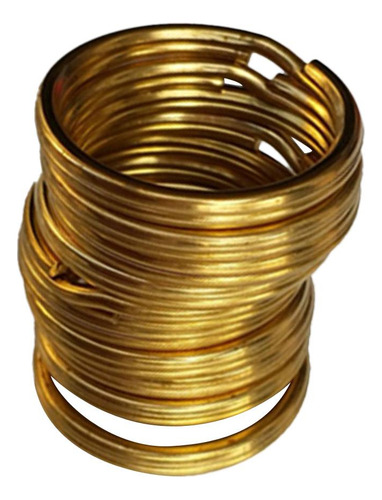 10 Piezas De Anillos De Latón De Llavero Accesorio De 25mm