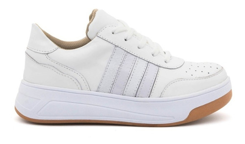 Imagen 2 de 6 de Zapatillas 100 % Cuero Y Gamuza Sneakers Moda Mujer 2021