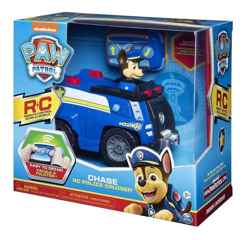 Imagem 1 de 10 de Carrinho Controle Remoto Patrulha Canina Chase Sunny 1298