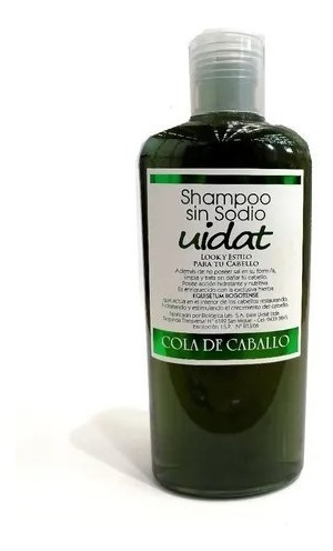 Uidat Shampoo Cola De Caballo Vegetal Sin Sodio