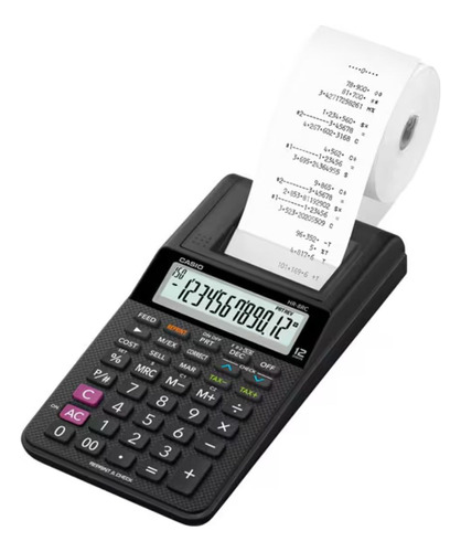 Calculadora Con Impresora Mini-printer Hr-8rc-bk