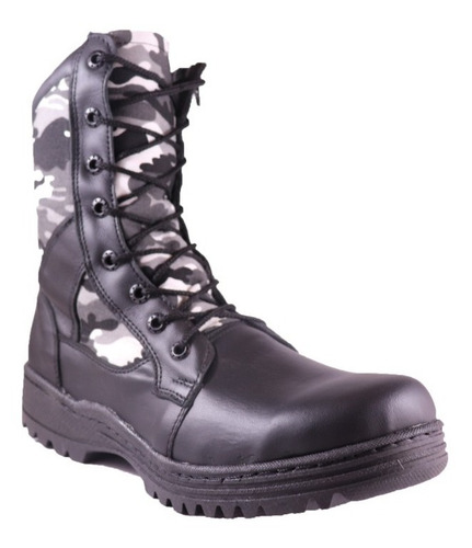 Imagen 1 de 3 de Botas Tacticas De Piel Económicas Cocidas Policía Seguridad Privada Uniforme Resistentes Soldado Airsoft Paintball