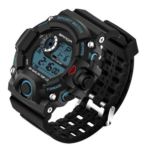 Reloj Deportivo Digital Militar Sanda 326 Hombre Azul