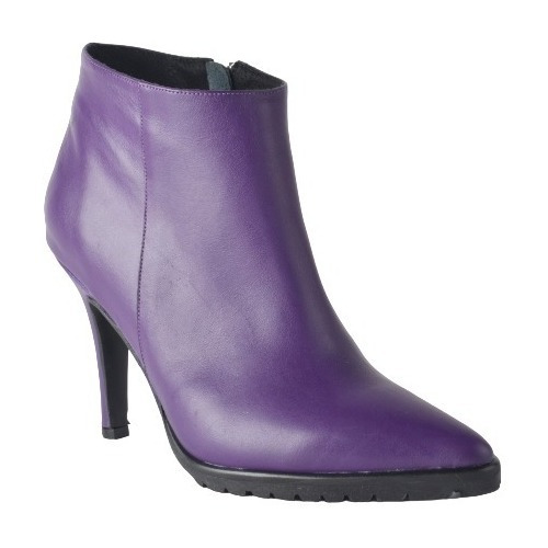 Imagen 2 de 7 de Botas Botinetas De Mujer De Cuero Serpentina - Ferraro -