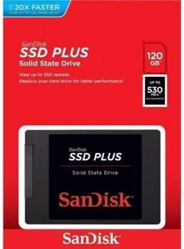 Unidad De Estado Sólido Sandisk Ssd Plus De 120 Gb - Sdssda-