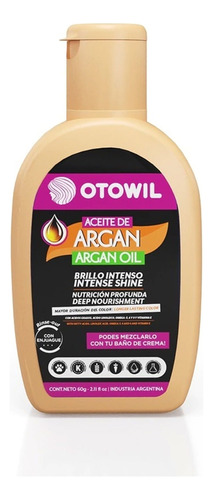 Otowil Aceite De Argan Oil Brillo Intenso Con Enjuague 60ml