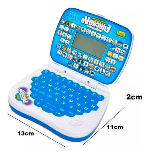 Mi Primer Portátil Infantil Mini Laptop Educativo + Baterias