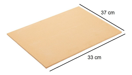 Imagen 2 de 5 de Pizza Piedra Refractaria 37x33cm. D+m Bazar