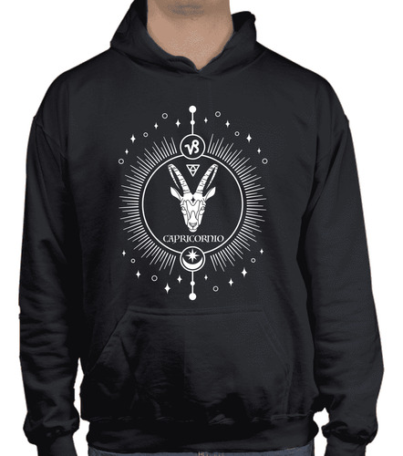 Sudadera Hoodie Del Zodiaco Con Signo Zodiacal Capricornio