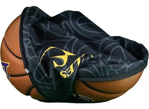 Imagem 2 de 2 de Mochila Bolsa Esportiva Bola Nba Los Angeles Lakers Oficial