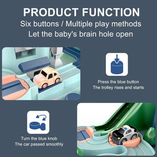 Juego De Coche Para Bebés, Manual, Rieles, Vías De Tren, Jug