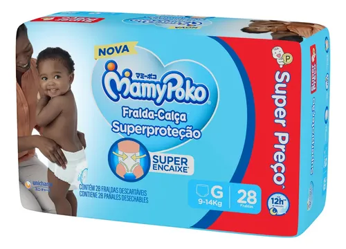 Mamypoko Nova Fralda-calça Superproteção De Dia E Noite 12hs Tama...