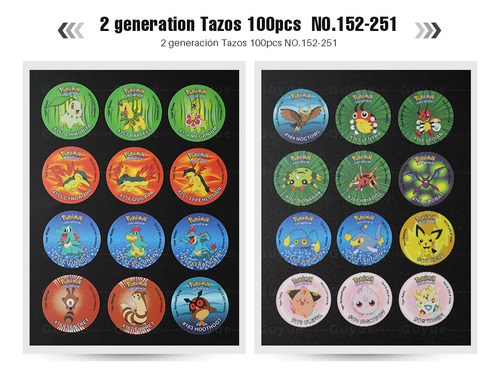 Tazos Pokemon 2da Edición Colección