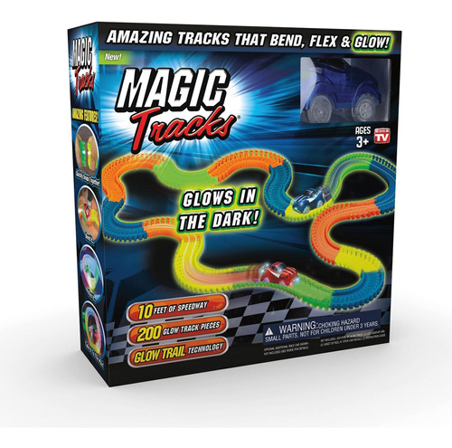 Ontel Magic Tracks - Racetrack Flexible Flexible Que Brilla