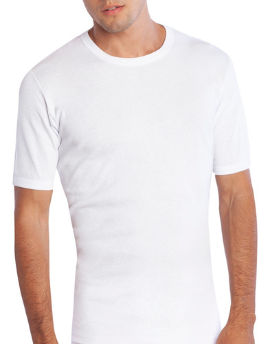 Camiseta Algodón Cuello Polo Blanco