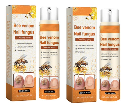 Spray Botella De Calmantes Bee Venom En Las Uñas 2pcs